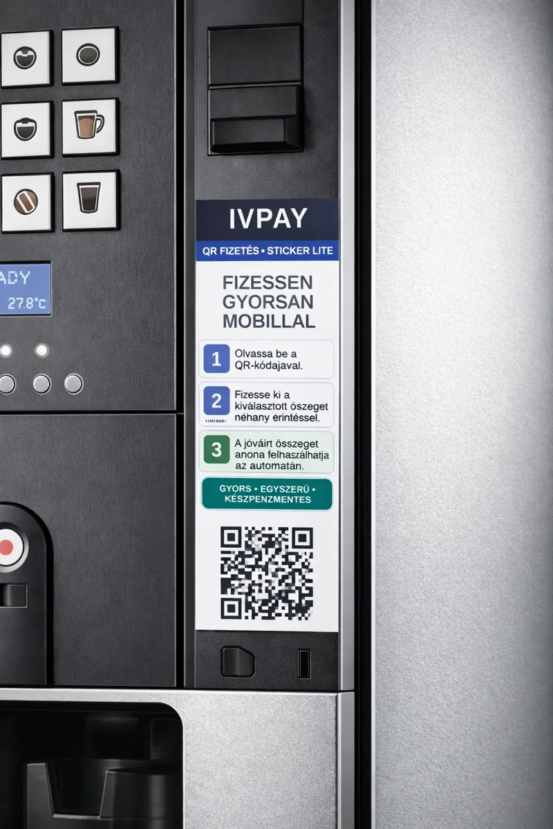 IVPay QR Sticker Lite automatán